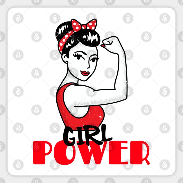 Vintage Girl Power - Strong Empowered Biblical Girls and Women Magnet by MyVictory